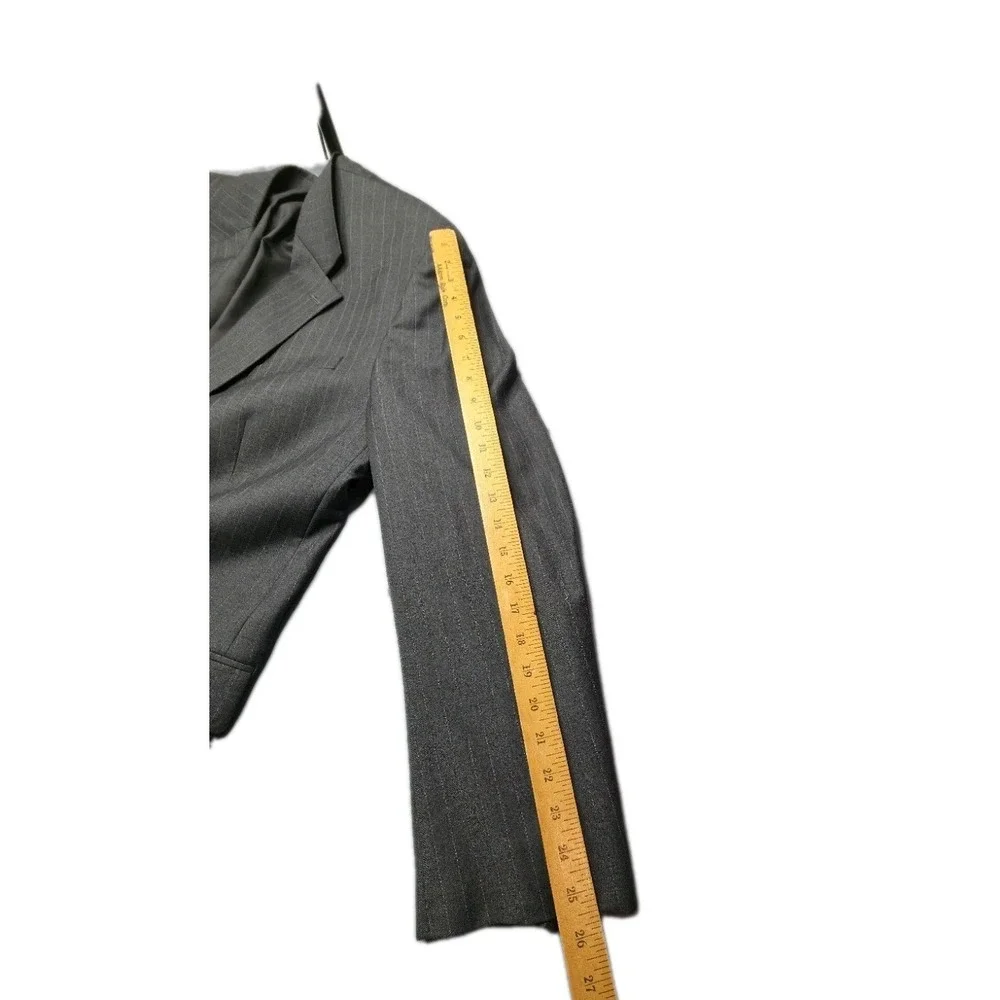 Lauren Ralph Lauren Men's Grey Pinstripe Suit‎ Jacket Blazer 46XL 100% Wool...